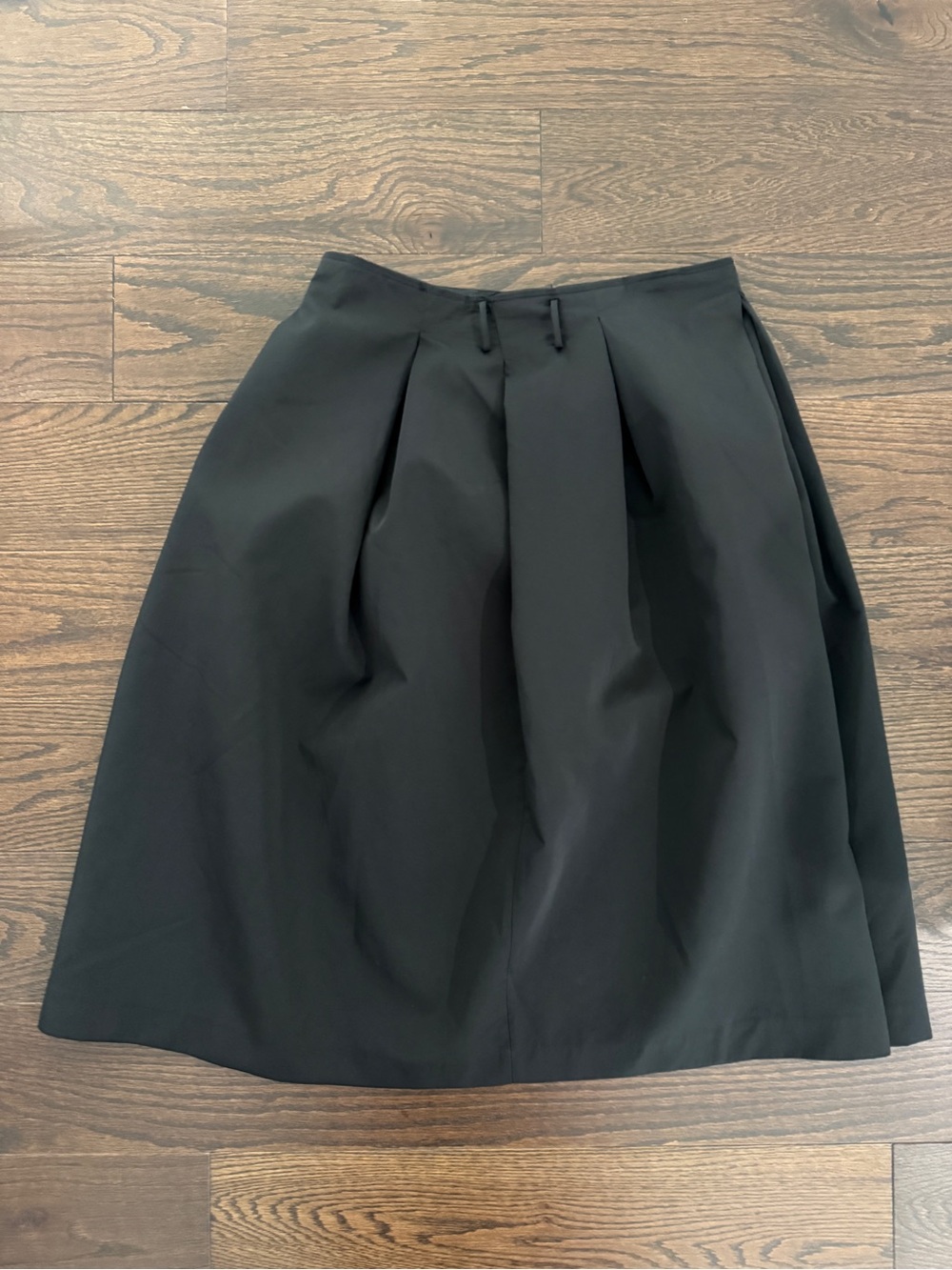 Zara Black A-Line Full Pleated Skirt